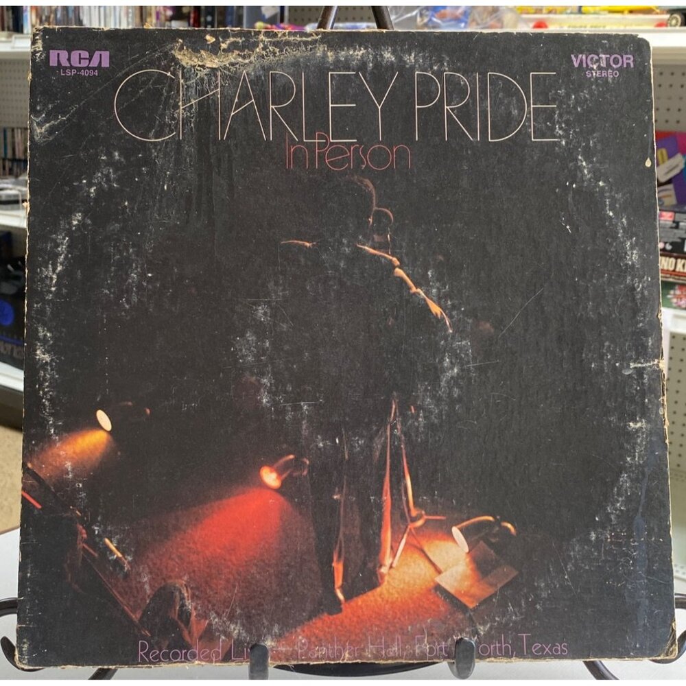 Charley Pride In Person Vinyl Record LP LSP-4094 RCA Victor Stereo Live Panther